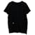 Dior Homme T-shirt Col V Logo Abeille en Coton Noir  ref.570766