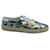 Pattino Saint Laurent 20 Sneakers Stringate in Pelle Metallizzata Multicolor Multicolore  ref.570793
