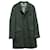Loro Piana Trench-coat ceinturé en tweed à chevrons en laine grise  ref.570801
