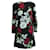 Vestido floral Dolce & Gabbana en viscosa negra Negro Fibra de celulosa  ref.570803