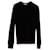 Comme des Garcons Rundhals-Sweatshirt mit kontrastierendem Saum aus schwarzer Wolle  ref.570911