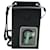 Saffiano Prada Logo Patch Phone Case in Black Leather  ref.570919