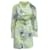 Marni Geblümtes Kleid mit Gürtel aus gelber Baumwolle  ref.570921
