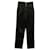 Iro Heim Pleated Straight Leg Pants in Black Leather   ref.570923