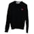 Comme Des Garcons Comme Des Garcon Play Heart Patch Sweater in Black Cotton Wool  ref.570927