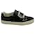 Roger Vivier Sneakers mit Kristallschnalle aus schwarzem Lackleder  ref.570930