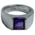 Cartier Tank Ring with Amethyst in 18K White Gold Metal  Silvery Metallic  ref.570978
