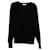 Jersey de punto con cuello redondo Thom Browne en lana negra Negro  ref.570979