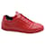 Sneakers Fendi Faces in Pelle Rossa Rosso  ref.570981