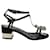 Roger Vivier Jewels Crown High Heel Sandals in Black Satin  ref.571031