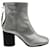 Maison Martin Margiela Maison Margiela Ankle Boots in Silver Metallic Leather Silvery  ref.571058