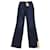 Jeans Reformation Peyton a vita alta con taglio a stivaletto in denim blu Giovanni  ref.571062
