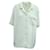 Nanushka Camicia testurizzata con una tasca in cotone bianco  ref.571073