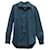 Loro Piana Camp Collar Denim Shirt in Blue Cotton  ref.571135