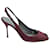 Sergio Rossi Peep-Toe Slingback Pumps in Pink Leather  ref.571138