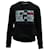 Suéter estampado con cuello redondo en algodón negro de Victoria Beckham  ref.571183