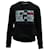 Victoria Beckham Crewneck Printed Sweater in Black Cotton  ref.571183