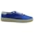 Zapatillas deportivas con cordones Skate de Saint Laurent en purpurina azul  ref.571209