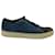 Lanvin Low Top Patent Cap Toe Sneakers in Blue Suede  ref.571220