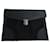 Prada Portfolio-Tasche mit Druckverschluss aus schwarzem Saffiano-Leder  ref.571229