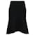 Brunello Cucinelli falda midi acanalada en poliamida negra Negro Nylon  ref.571240