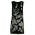 Dolce & Gabbana Estampado de flores blancas en viscosa negra Negro Fibra de celulosa  ref.571261