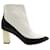 Diane Von Furstenberg Cainta Ankle Boots in White Leather
