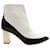 Diane Von Furstenberg Bottines Cainta en Cuir Blanc  ref.571320