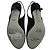Slingback Sergio Rossi Peep Toe in pelle martellata nera Nero - vista 6