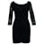 Diane Von Furstenberg Lace Dress in Navy Blue Rayon Cellulose fibre  ref.571330