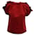 MSGM Frilled Top in Red Cotton  ref.571397