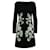Dolce & Gabbana Robe Brodée Feuilles en Viscose Noire Polyester  ref.571407