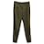 Chloé Tapered Pants in Khaki Green Wool  ref.571421