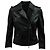 Louis Vuitton Bikerjacke aus schwarzem Leder