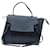 Céline Celine Belt Top Handle Bag in Blue Leather  ref.571553