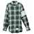 Thom Browne Plaid Button-Down Shirt in Green Cotton  ref.571571