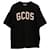 Camiseta com estampa de logo GCDS em algodão preto  ref.571581