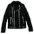 Balmain Biker Jacket in Black Cotton  ref.571586