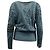 Thom Browne 4 Bar Zopfstrick-Cardigan aus blauer Wolle - Ansicht 3