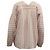 Camicetta Vince a maniche lunghe a righe con spalle scese in cotone rosso/bianco - vista 3