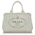Prada Gray Canapa Logo Denim Satchel Grey Cloth  ref.571920