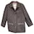 Tamaño de la chaqueta Burberry 42 Marrón oscuro Poliéster Lana  ref.572018