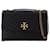 Tory Burch Kira Chevron Convertible Shoulder Bag in black leather  ref.572046