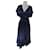 Diane Von Furstenberg Kleider Blau Marineblau Polyester Triacetat  ref.572227