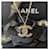 Chanel CC F16V GHW Halskette mit Kristalllogo-Anhänger in Box Golden Metall  ref.572306