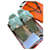 Oran Hermès sandals Green Wool  ref.572439