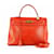 Hermès Bolso Kelly rojo Hermes piel lisa Roja Cuero  ref.572454