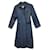 Burberry women's vintage raincoat t 40 Navy blue Cotton Polyester  ref.572466