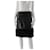 Falda negra de piel y piel Chanel Negro Cuero  ref.572560