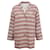 Paul & Joe stripe blazer jacket in red and white Size M Cotton Polyester Polyamide Acrylic  ref.572604